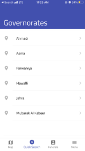 list of governates kuwait finder